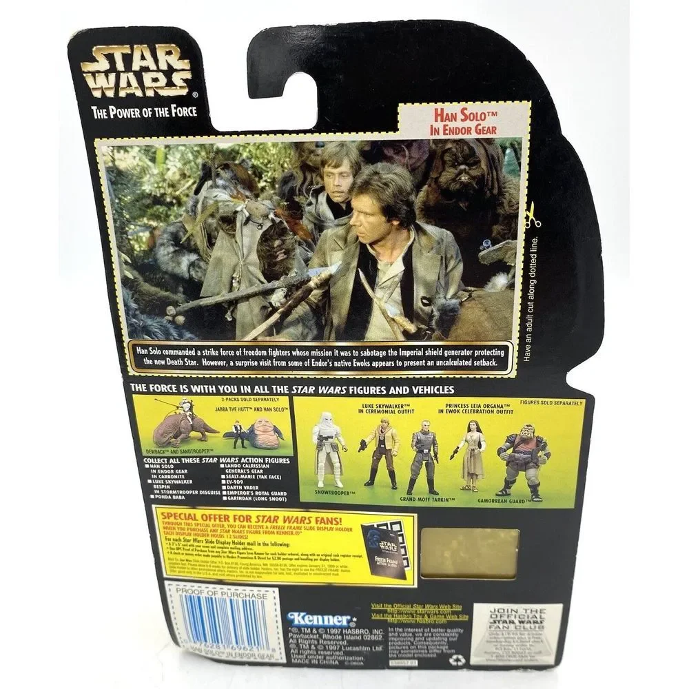 Kenner Star Wars PoTF Han Solo in Endor Gear with Blaster Pistol‎